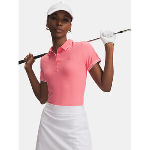 Under Armour P&oacute;l&oacute; N&otilde;i p&oacute;l&oacute; Under Armour UA Drive Chill SS Polo-PNK
