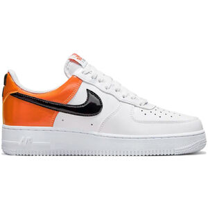 Nike Air Force 1 Low White Patent Orange utcai cipő